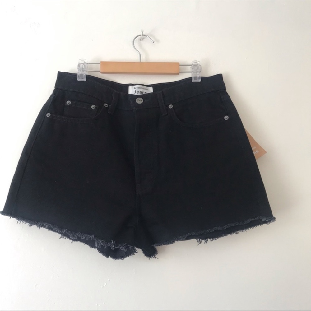 Reformation Dixie High Rise Jean Short - Picture 3 of 5